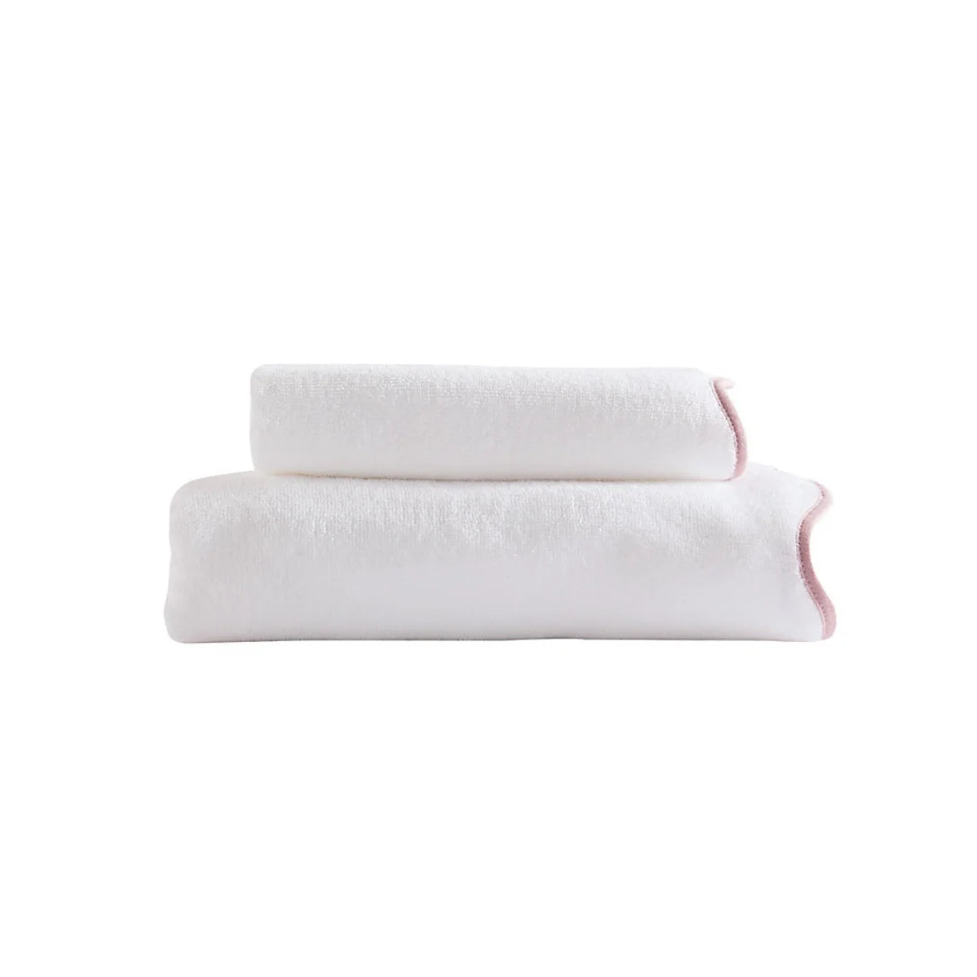 Scalloped Edge Bath Towels – Soft & Absorbent Towels for Bathroom,  Towels Set