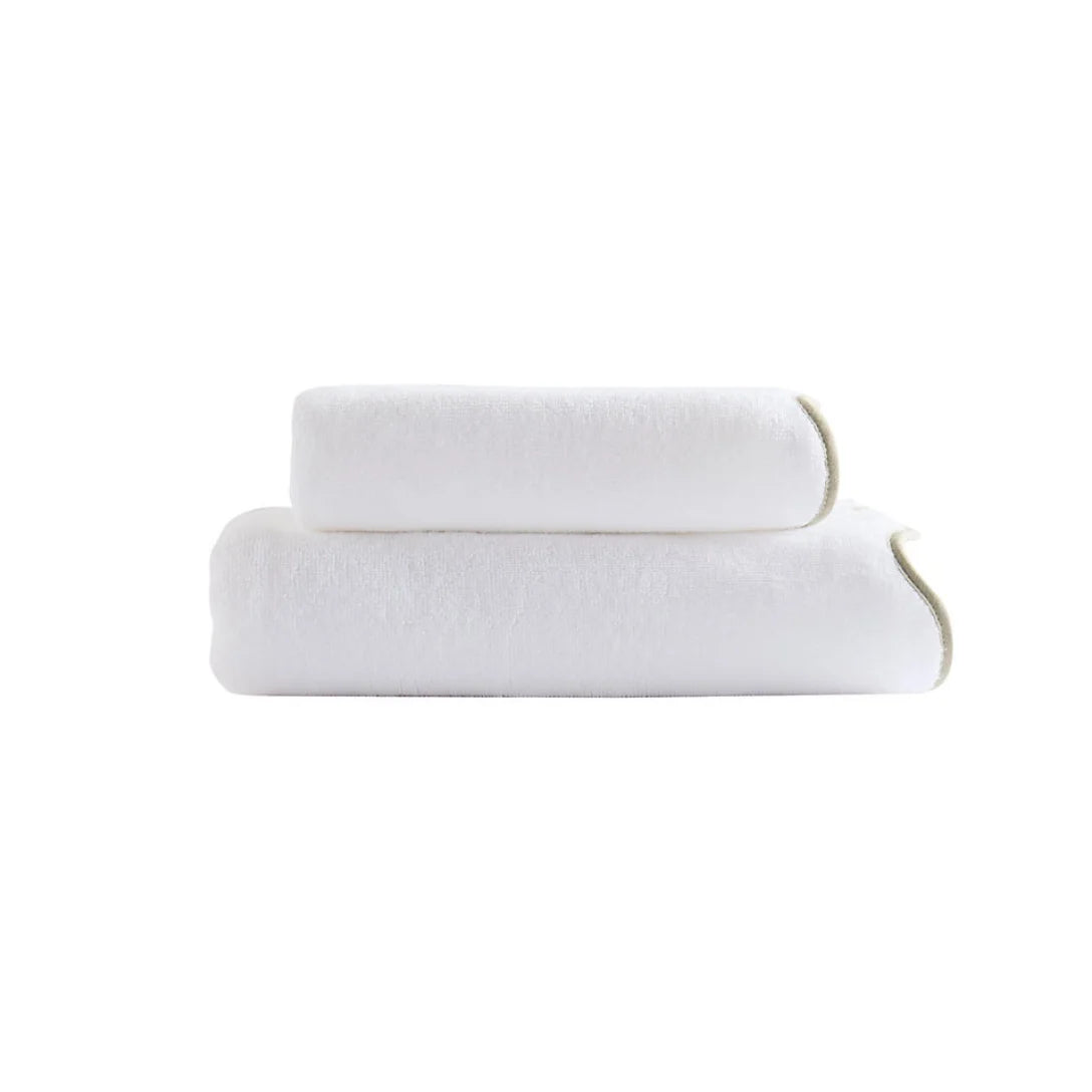 Scalloped Edge Bath Towels – Soft & Absorbent Towels for Bathroom,  Towels Set