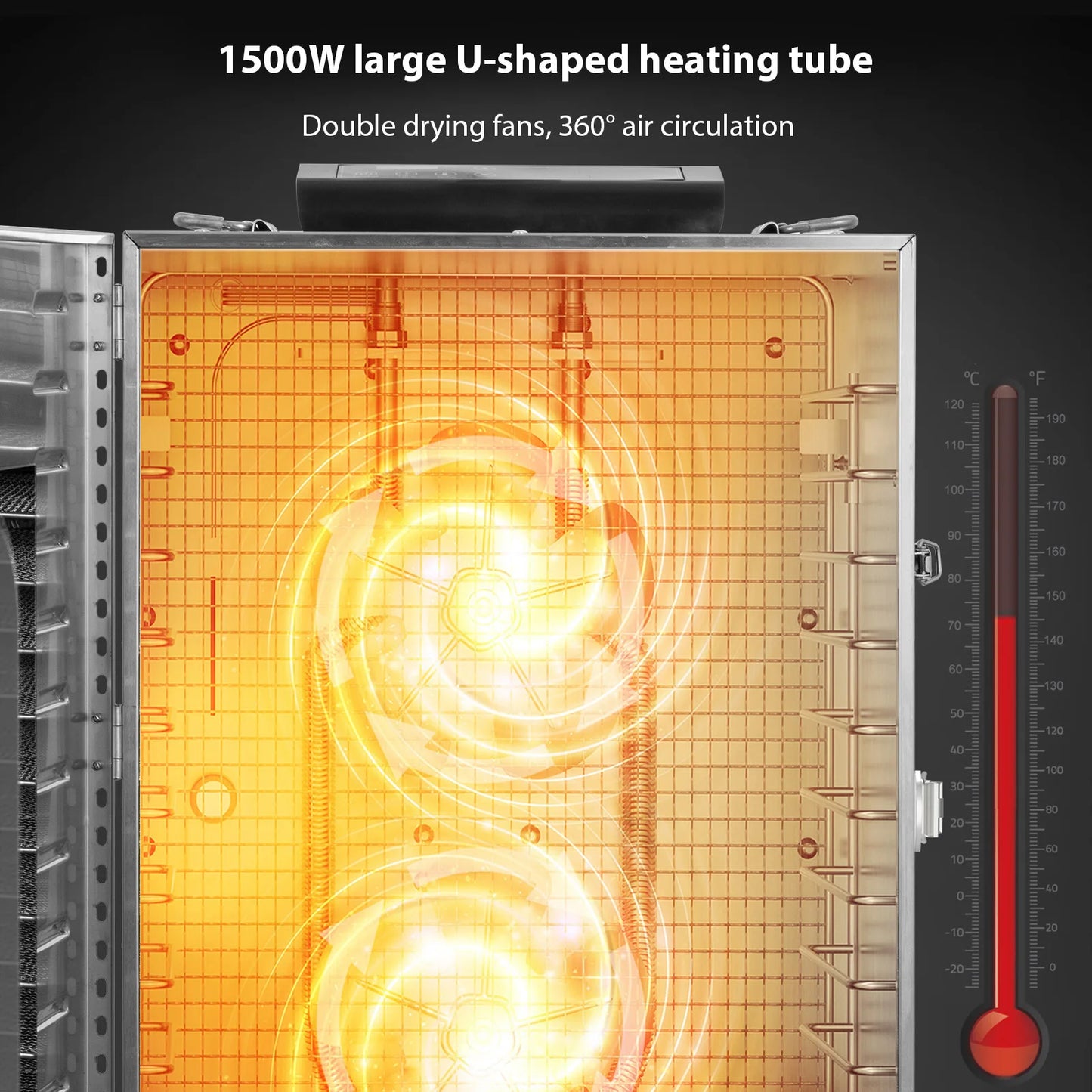 Commercial Grade Food Dehydrator Machine 110V