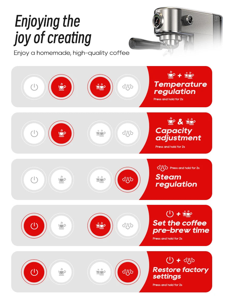 Semi Automatic Espresso Coffee Machine