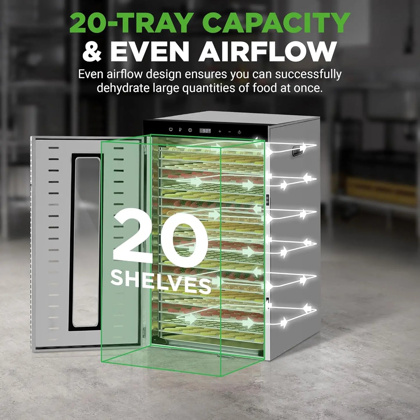 Commercial Grade Food Dehydrator Machine 110V