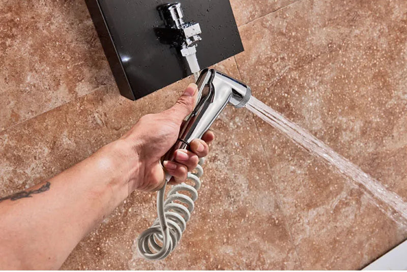 LED Bathroom Shower Panel 6 Modes Intelligent LCD Shower Column Rose Gold Rain Waterfall Bath Systems With Massage Jet Mixer Tap