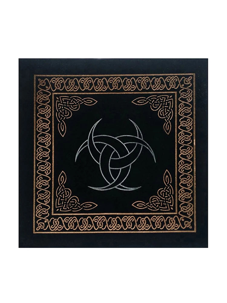 50X50cm Constellations Tarot Card Tablecloth Velvet Divination Altar Cloth Board Games Oracle Card Pad Runes Witchcraft Supplies