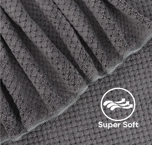 Bath Towel Set Pack of 2, (27 x 54 Inches) Microfiber Ultra Soft Highly Absorbent Bath Towel