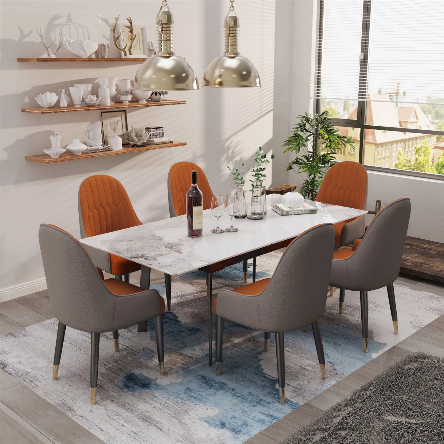 160cm 6-8 People Modern Dining Table Rectangular