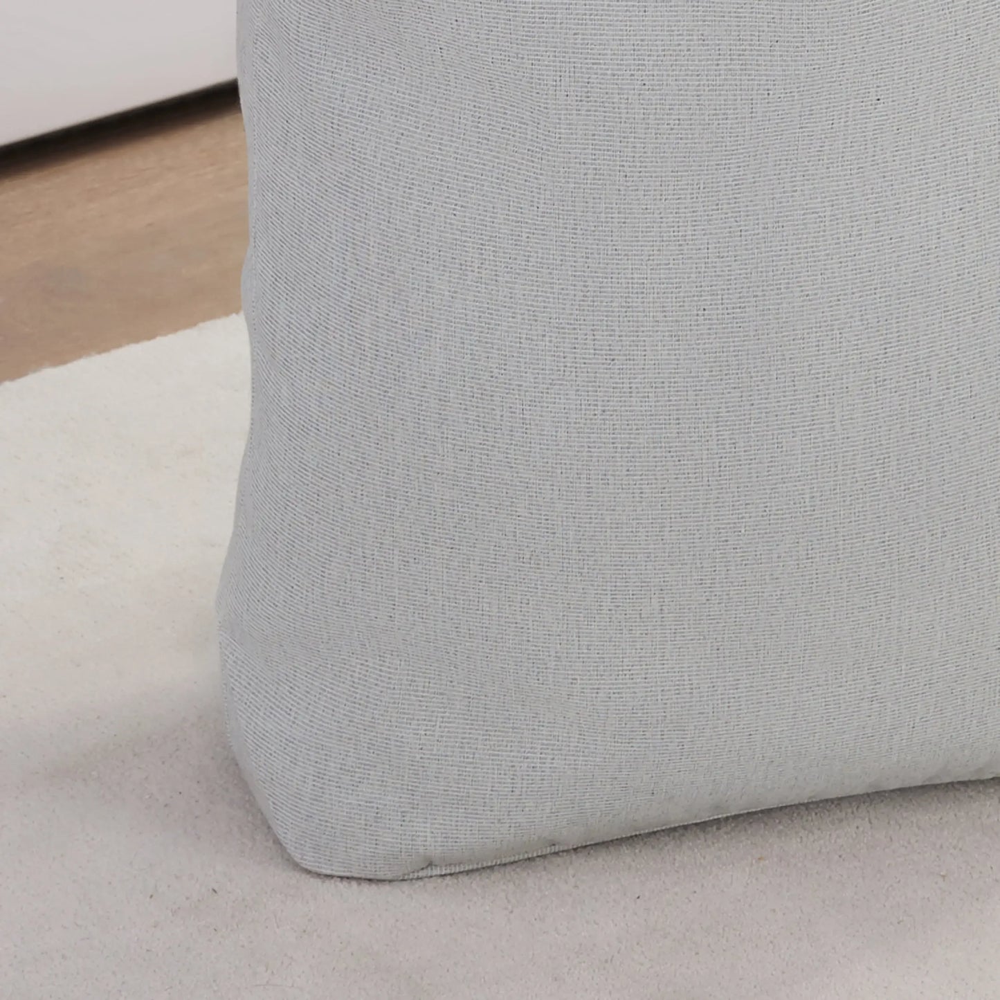 Polyester and Cotton Canvas Adult Laundry Bag, Gray, 15 in W x 7 in D x 24.5 in H