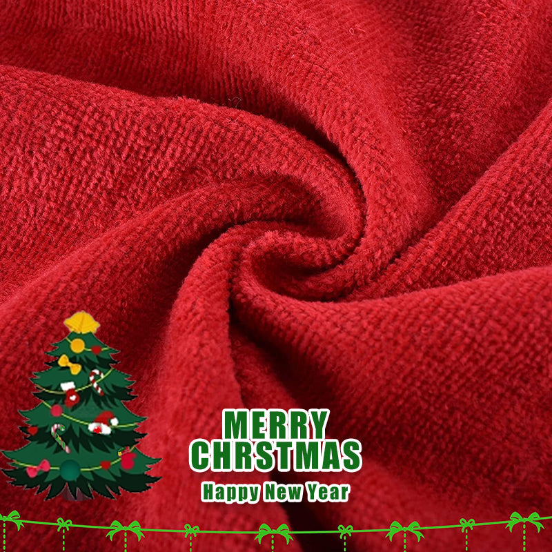 New Year Towel Classic Solid Xmas Tree/Snowman/Santa Claus Embroidery Bath Towel 45x30cm Christmas Hand Towels Set