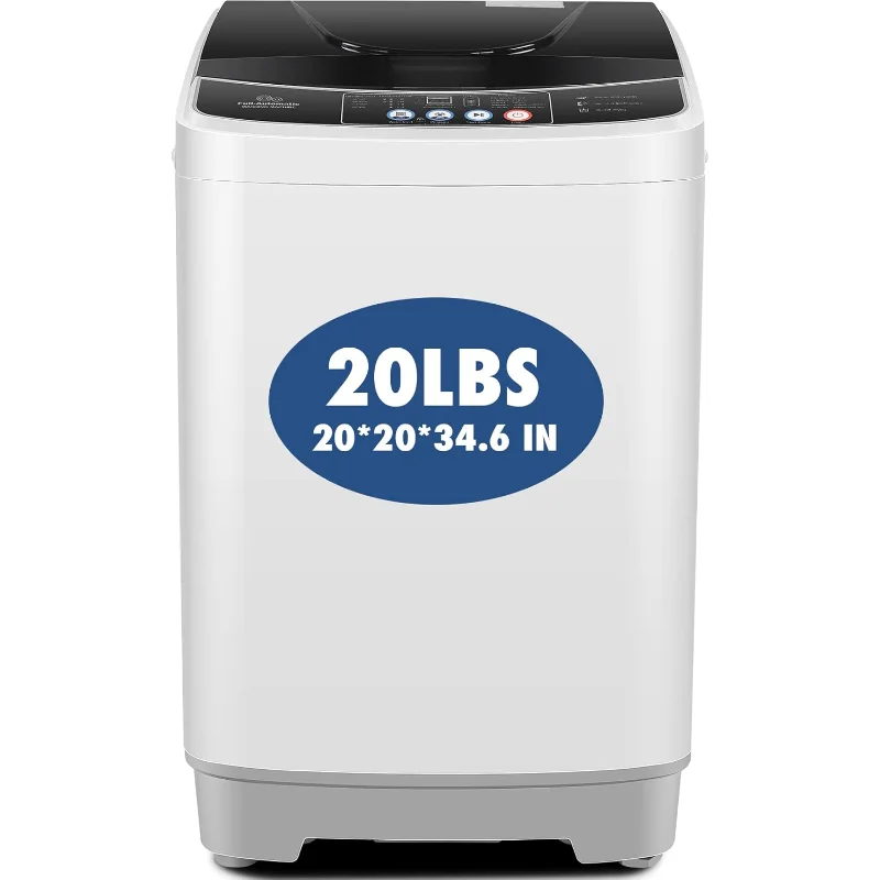 Portable Washing Machine 20Lbs Capacity 2.8 Cu. ft. Portable Washer and Dryer Combo with 10 Programs and 8 Water Level