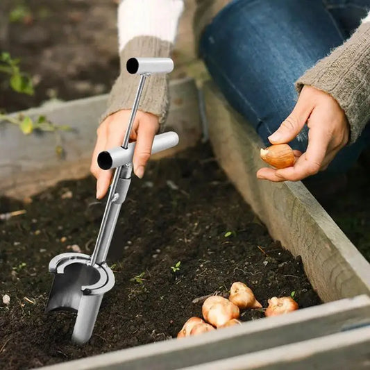 Plant Bulb Planter Tool Plant And Fruit Tree Seedling Transplanter Carbon Steel Seed Planting Tool Soil Sampler Lawn Aerator 