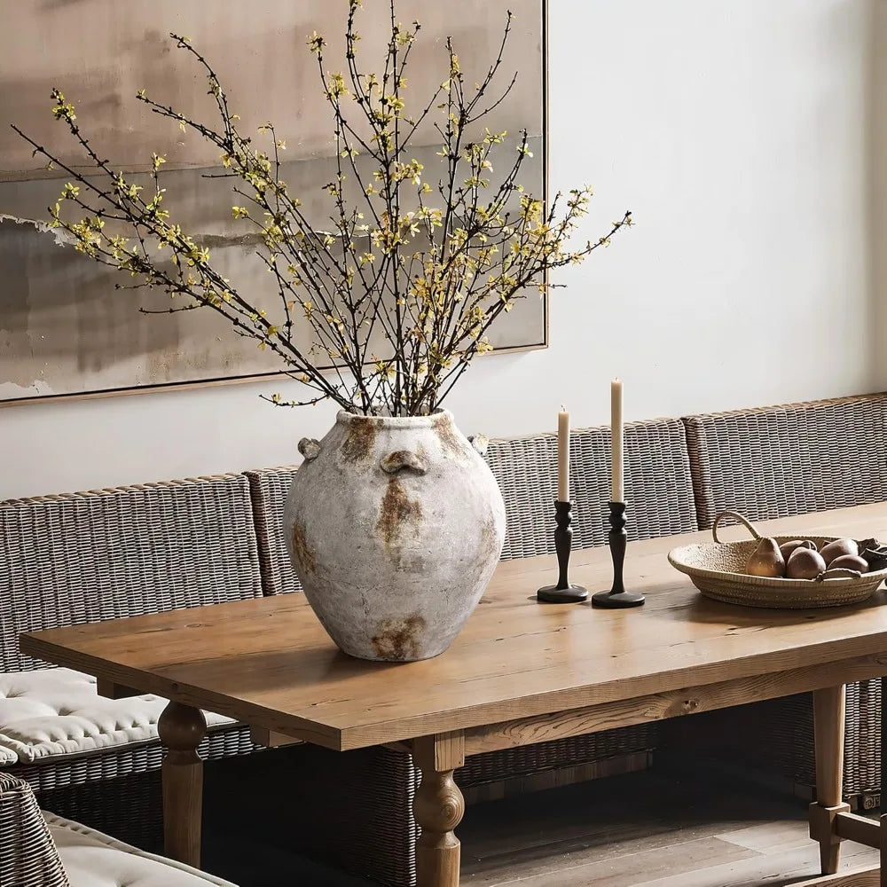 Ceramic Flower Vase12'' Terracotta