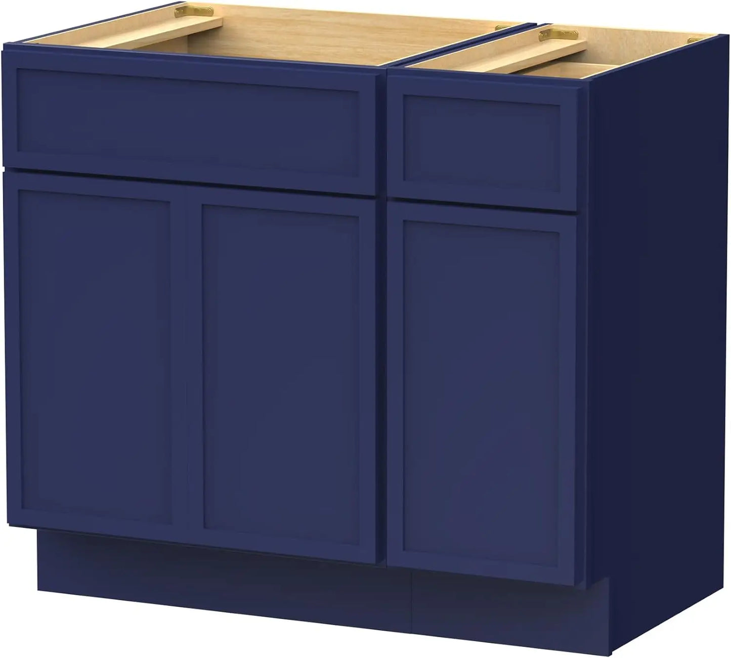42" Unassembled  Bathroom Vanity - 2-Door & 3-Drawer Floor Cabinet
