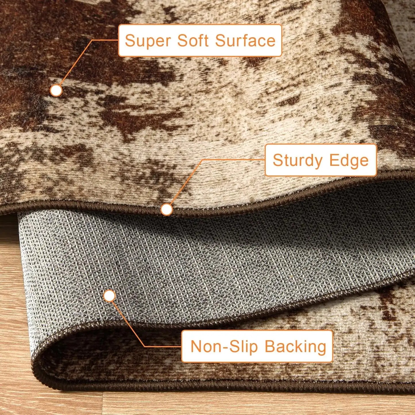 Vintage Area Rugs , Machine Washable