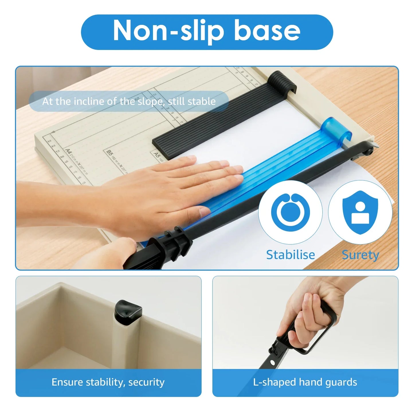 Paper Cutter Metal Blade Machine 12inch Multi-function