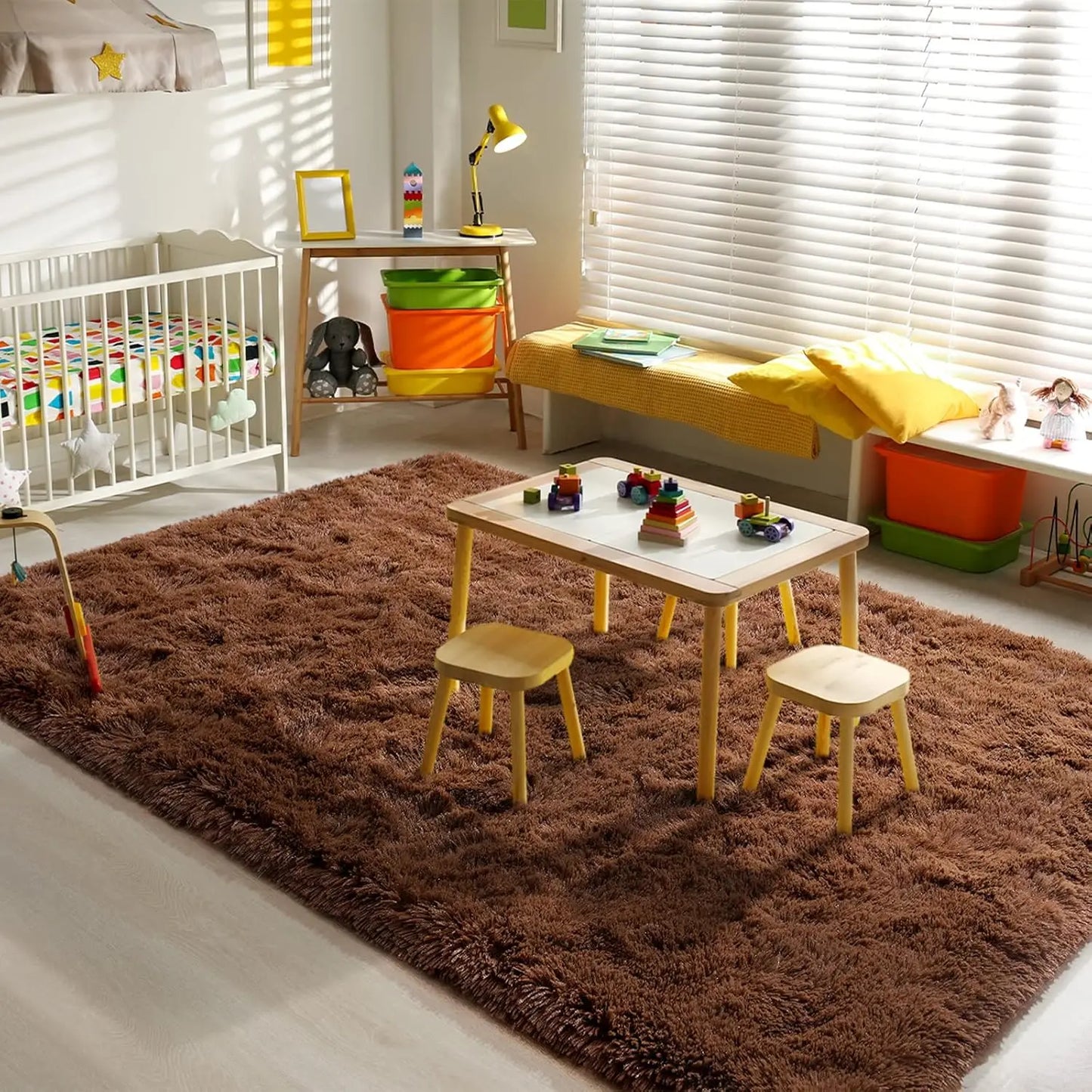 Fluffy  Area Rugs for Living Room Soft Kids Carpet Non Slip