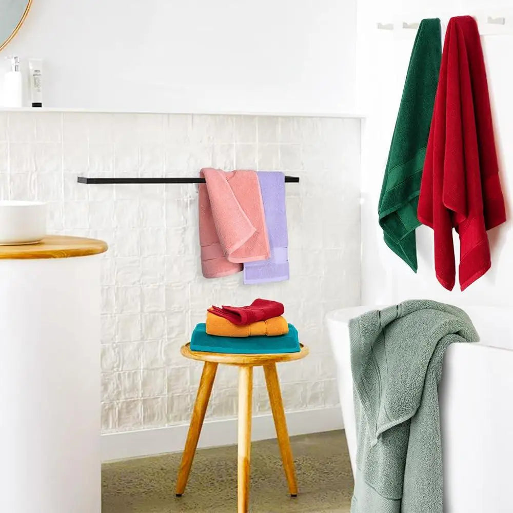 Luxury 6 Piece Turkish Cotton Towel Set Soft Absorbent Quick Dry Bath Hand Washcloths Bathroom