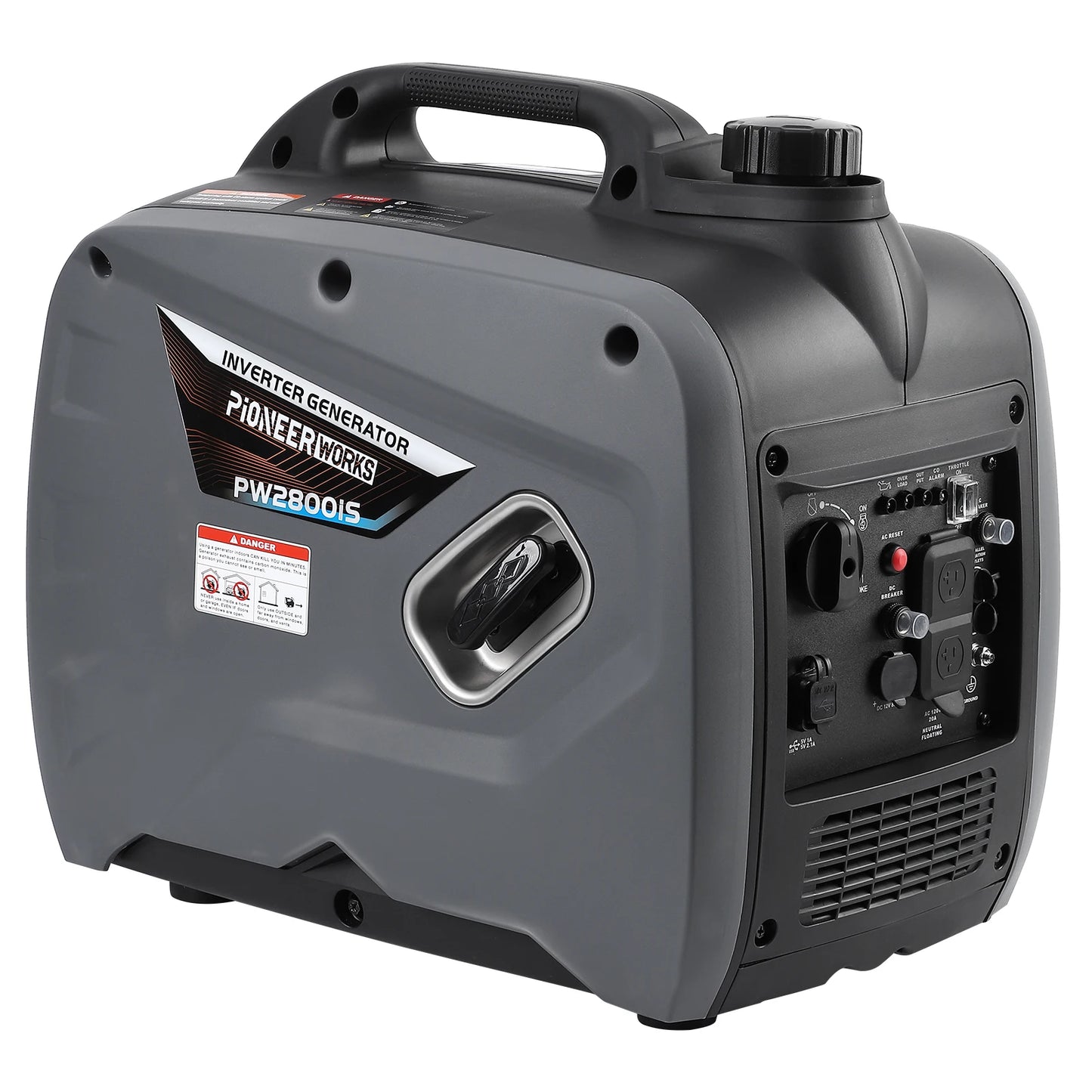 Portable Gasoline Generator 2500W, Fuel Generator, Low Noise, Suitable For Outdoor, Camping, Home, Emergency