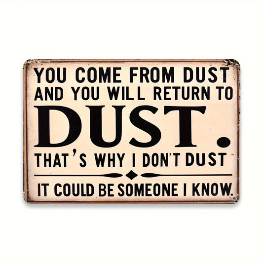 Iron Metal Plaque Durable  Engraved Wall Decoration Vintage Poster  8x12 Inches