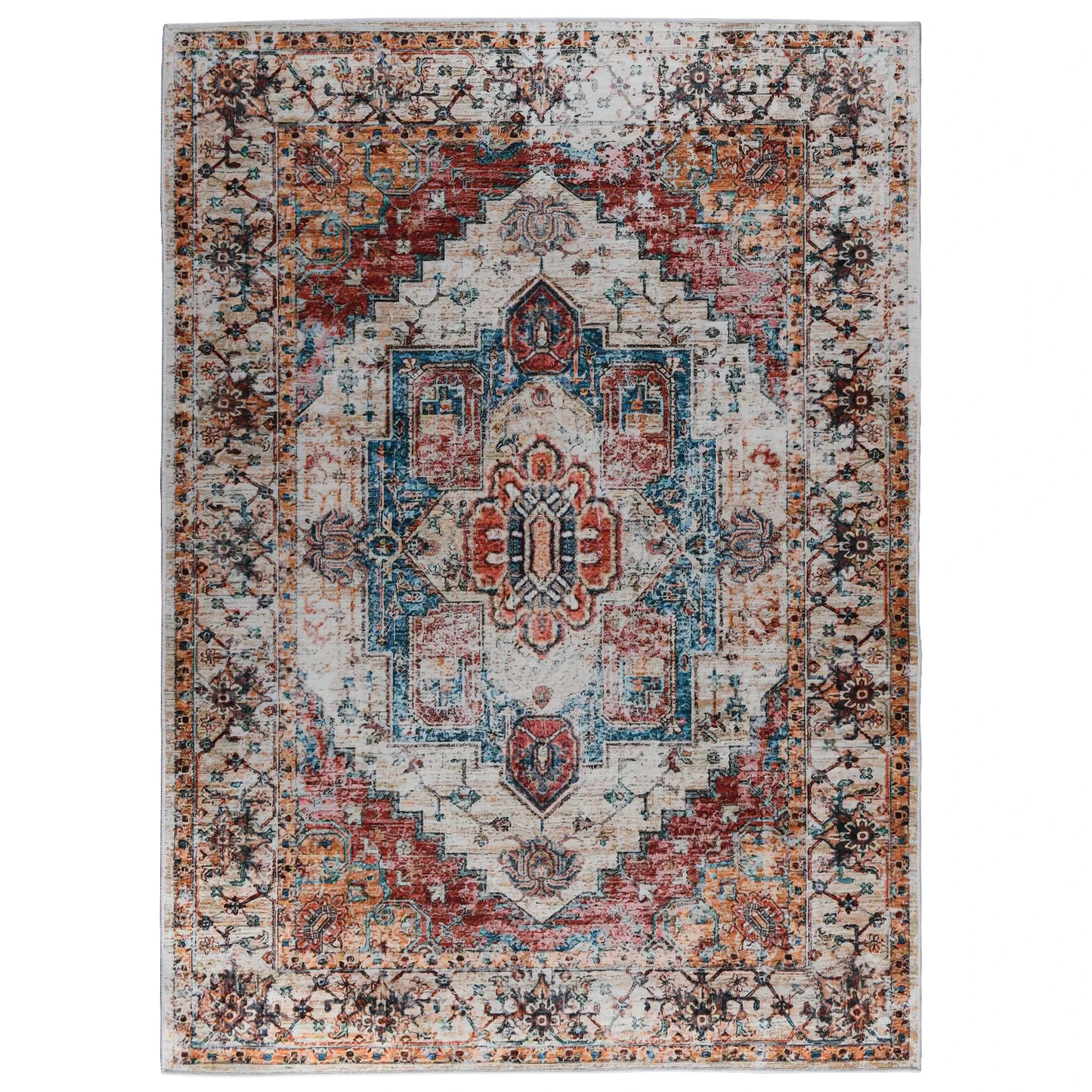 Vintage Bohemian Area Rug for Living Room, Bedroom