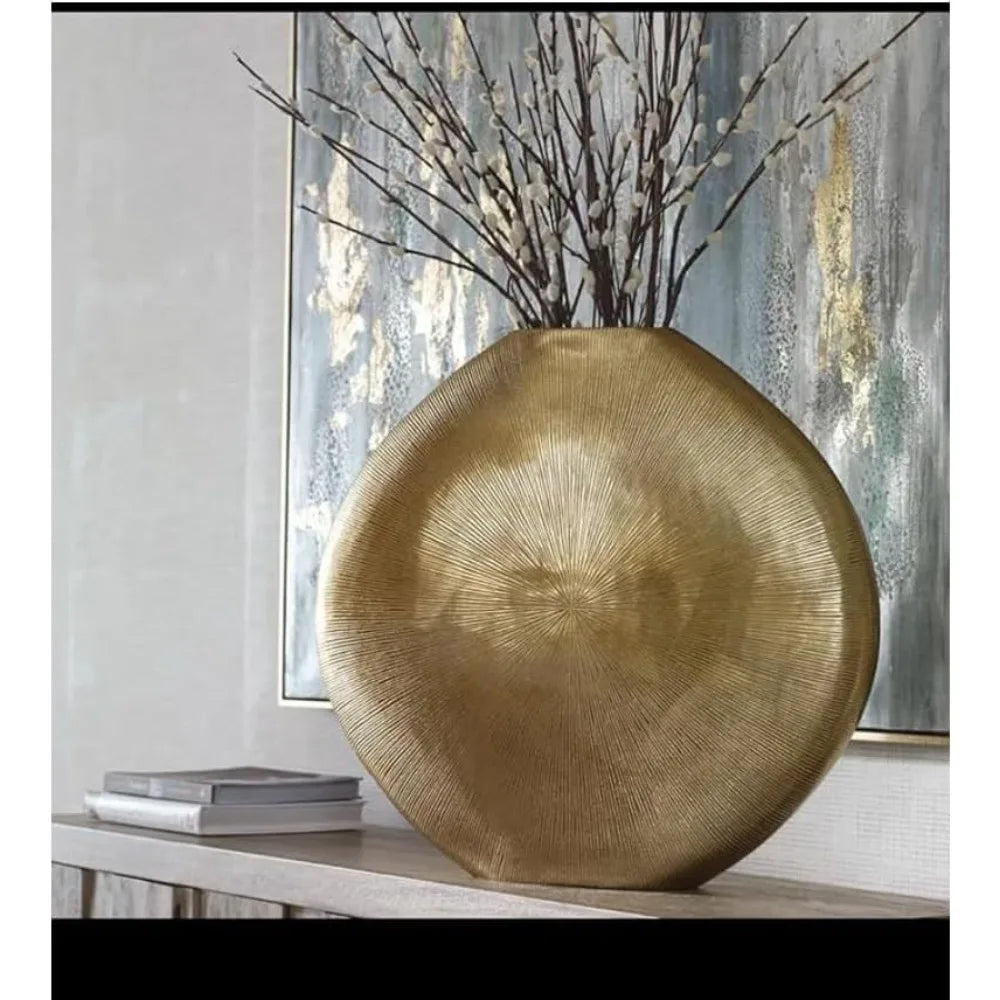 Modern Gold Metal Vase