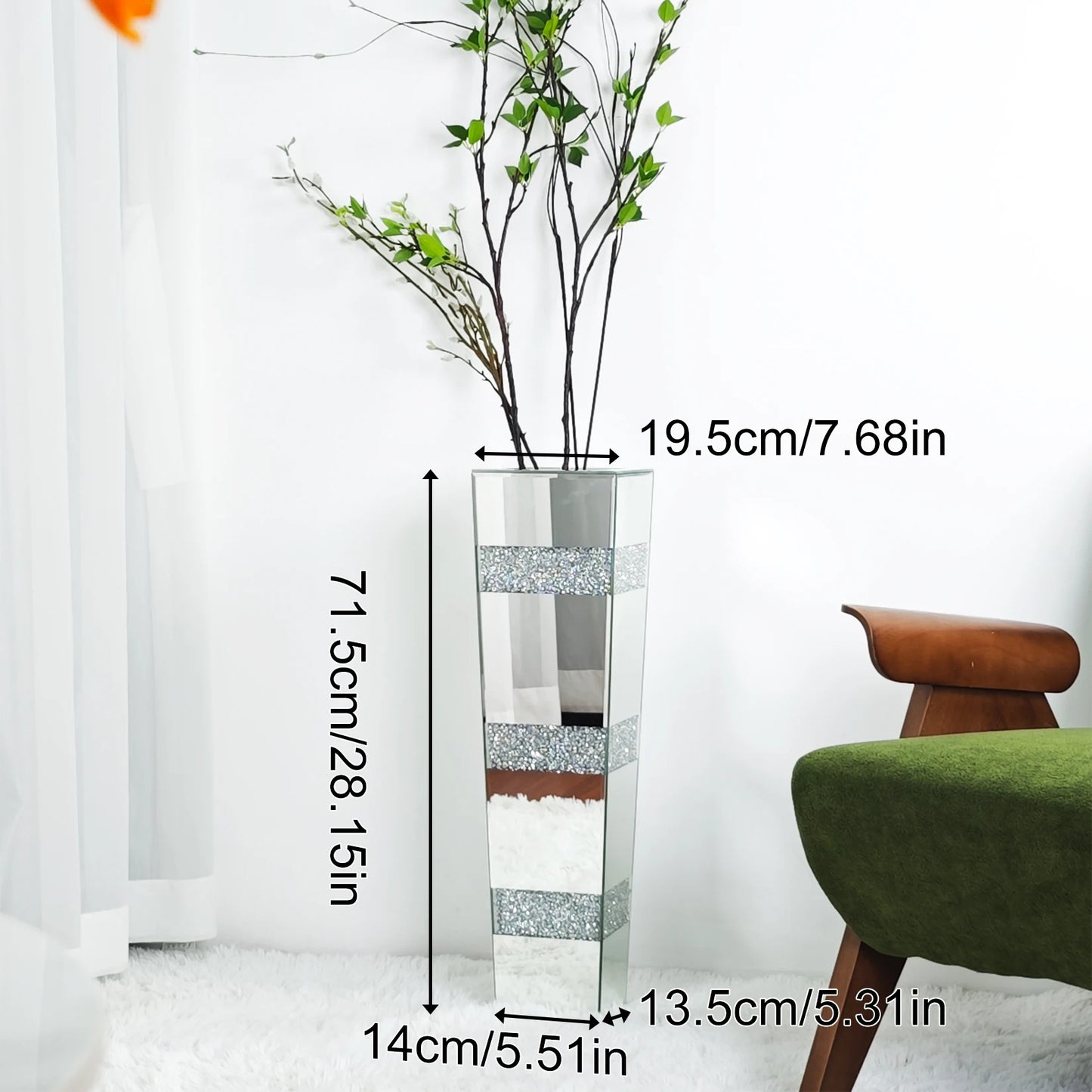 Tall Floor Mirror Vase