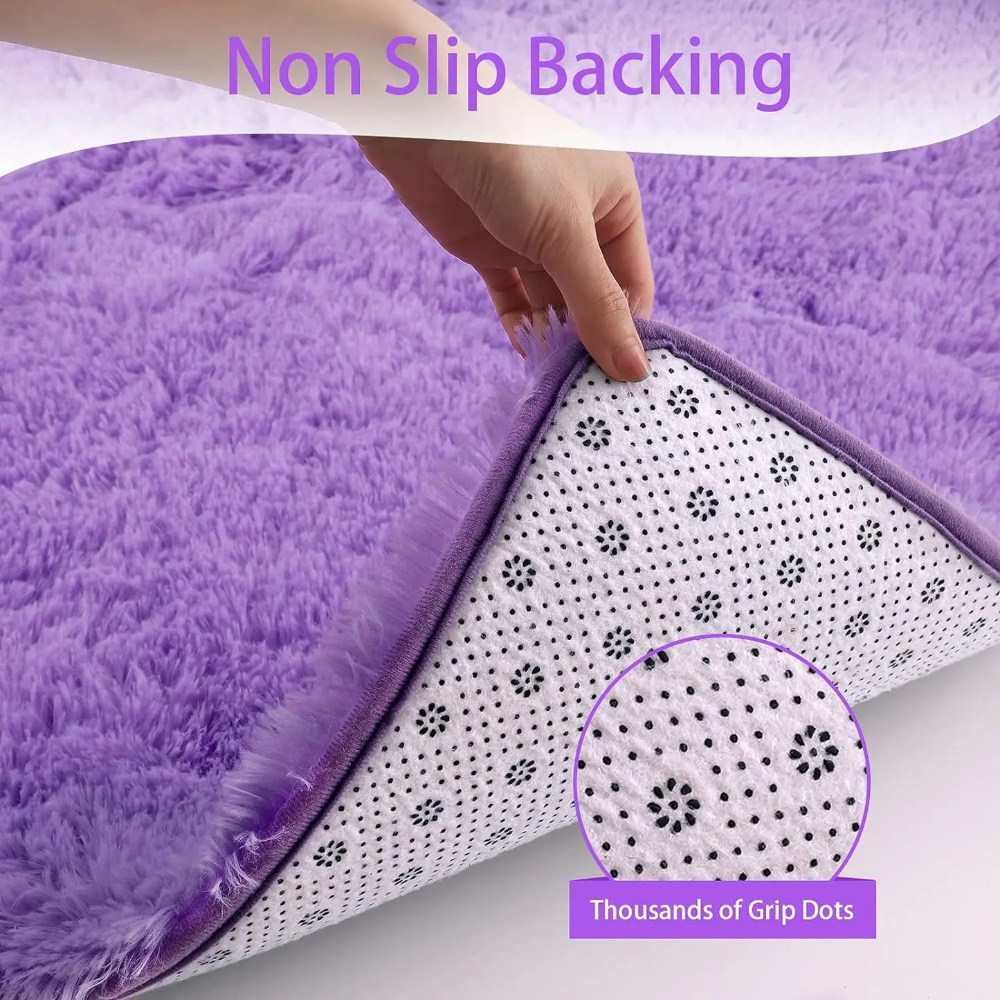 Fluffy  Area Rugs for Living Room Soft Kids Carpet Non Slip