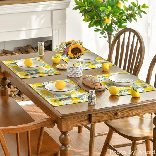 Lemon Summer Placemats 12 X 18 Inch