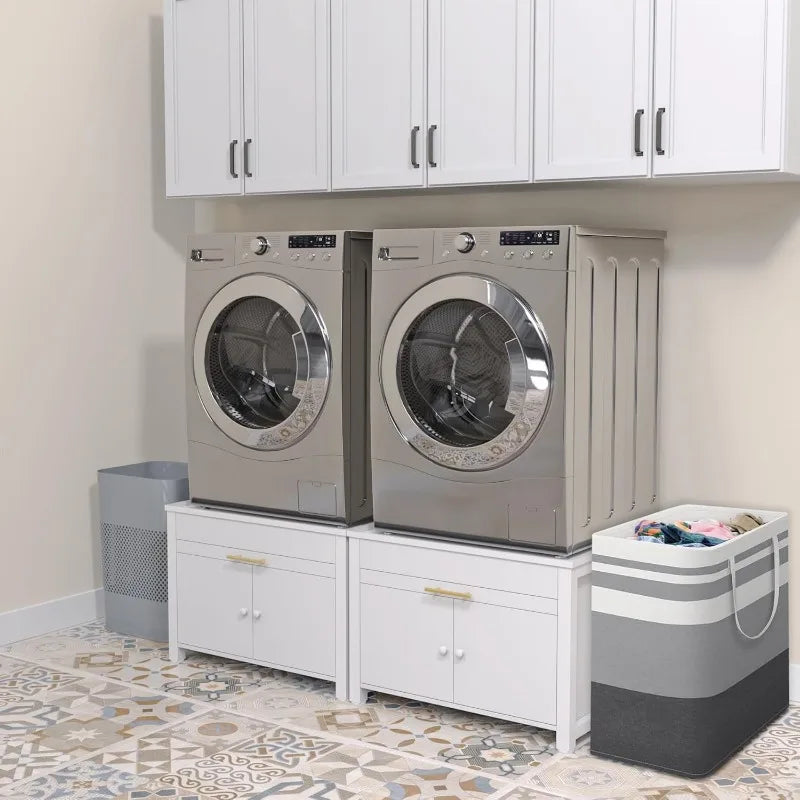 Laundry Pedestal Heavy Duty Metal Washer and Dryer Stand 29" Universal Fit Anti-Vibration ,770 LBS Capacity