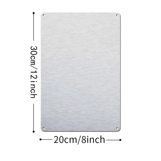 Charming Vintage Metal Wall  Sign – Humorous, Waterproof & Dustproof – Halloween, Christmas Gift for Indoor/Outdoor