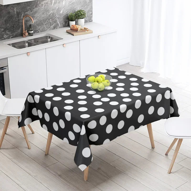 Home tablecloths dining decoration and rectangular table accessories waterproof cloth Anti-stain simple Modern abstract nordic