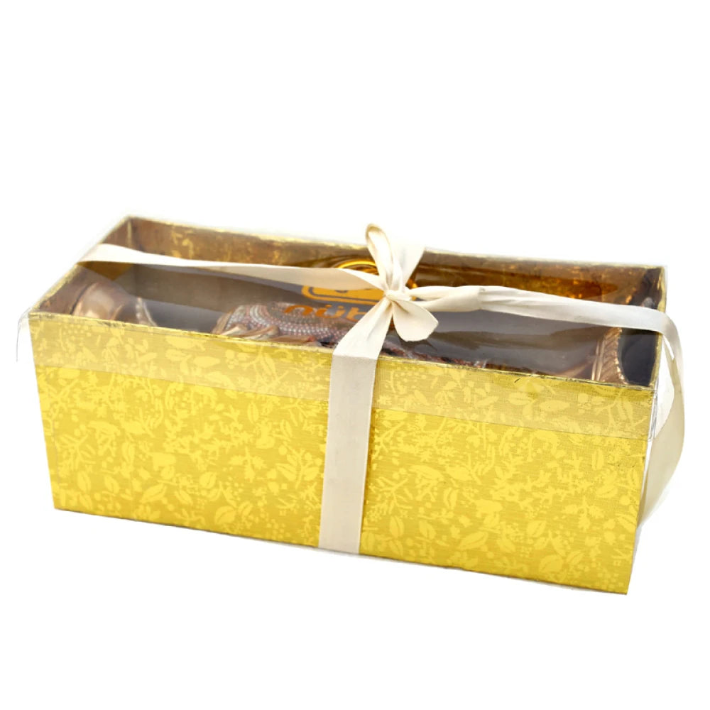 Ambrose Chrome Plated Crystal Embellished Ceramic Vase