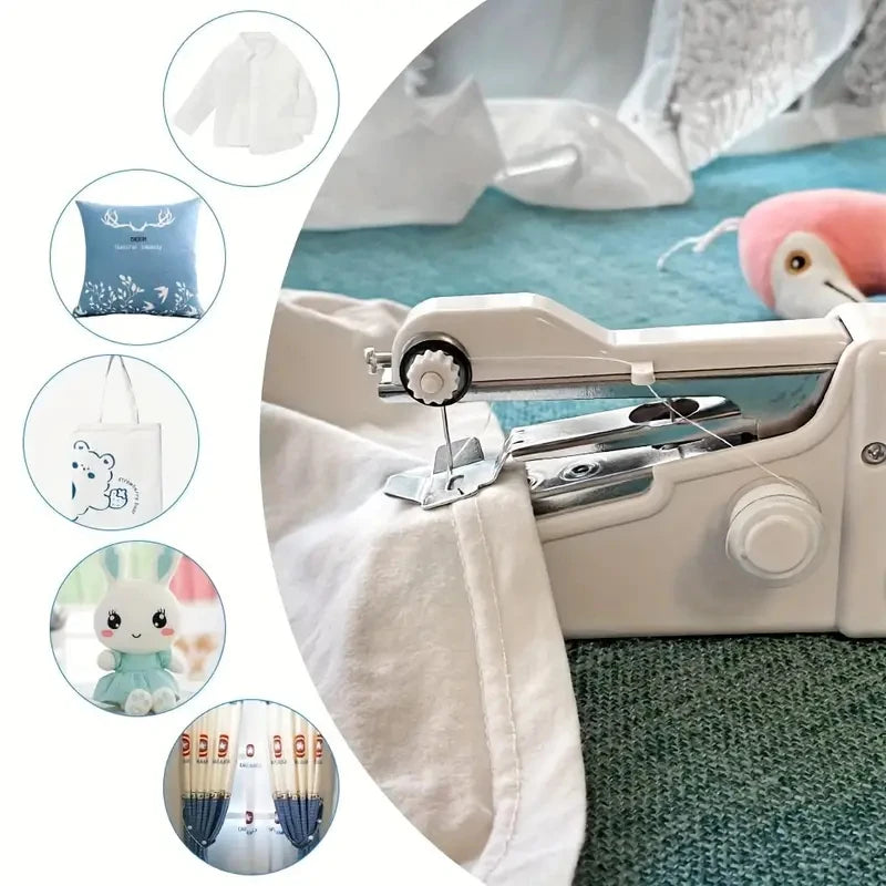 1pc Portable Handheld Sewing Machine with Adjustable Speed - USB Powered