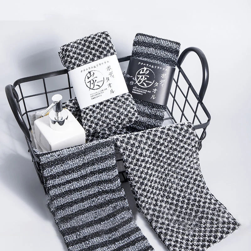 Shower Exfoliating Back Scrubber Bath Belt Towel