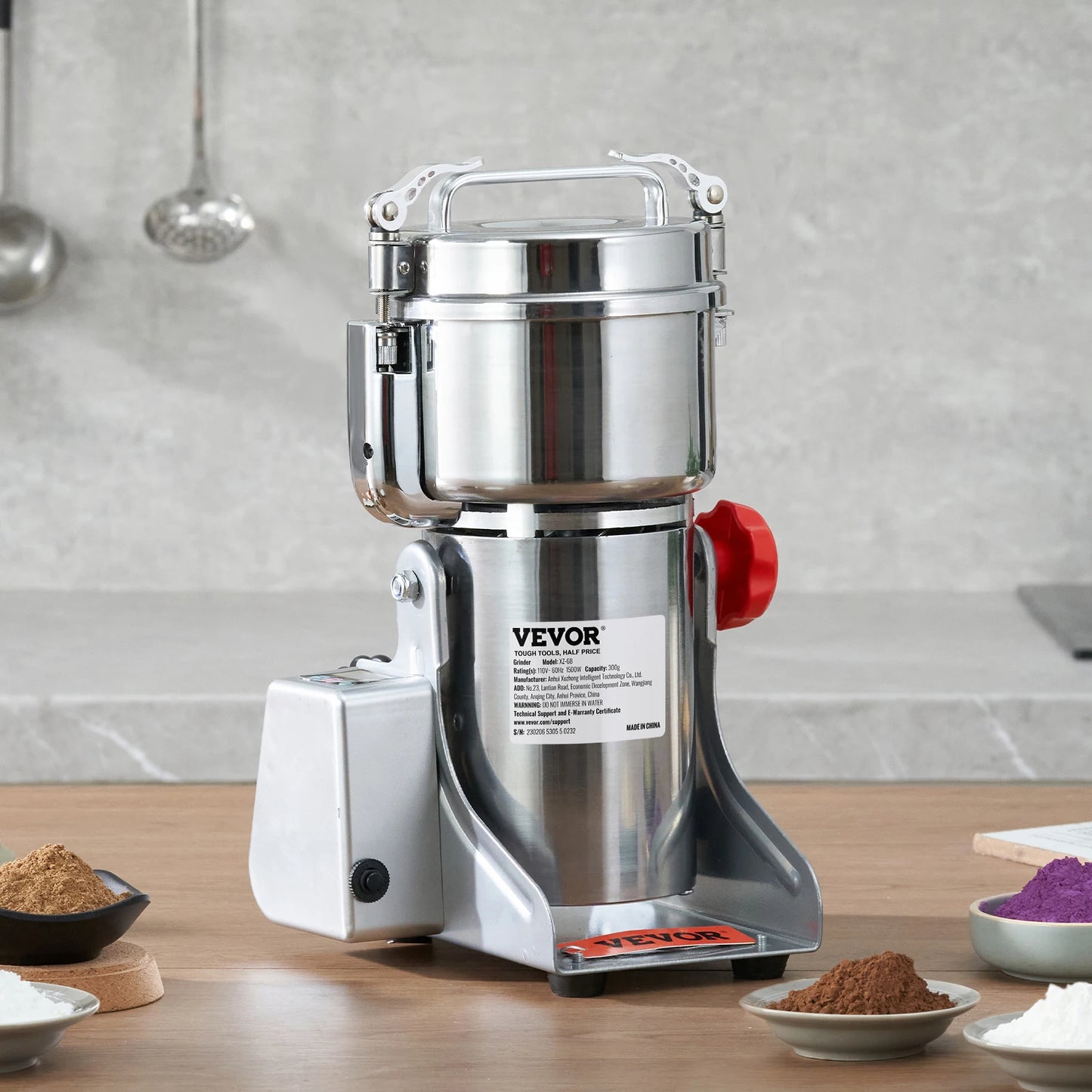 150-2500g Electric Grain Mill Grinder