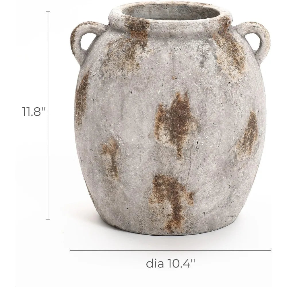 Ceramic Flower Vase12'' Terracotta