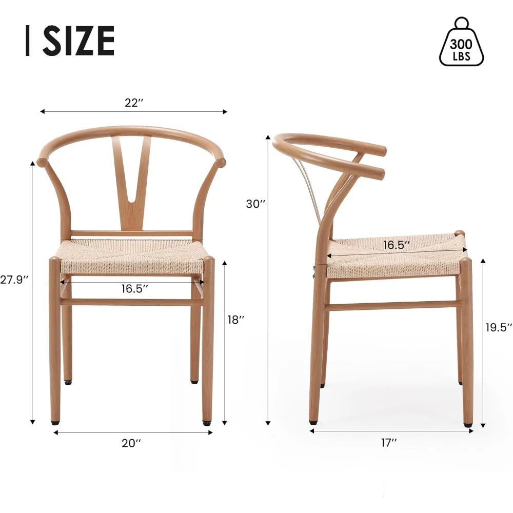 Mid Century Modern Metal Wishbone Dining Room Chairs Set of 2 4 for Your Kitchen