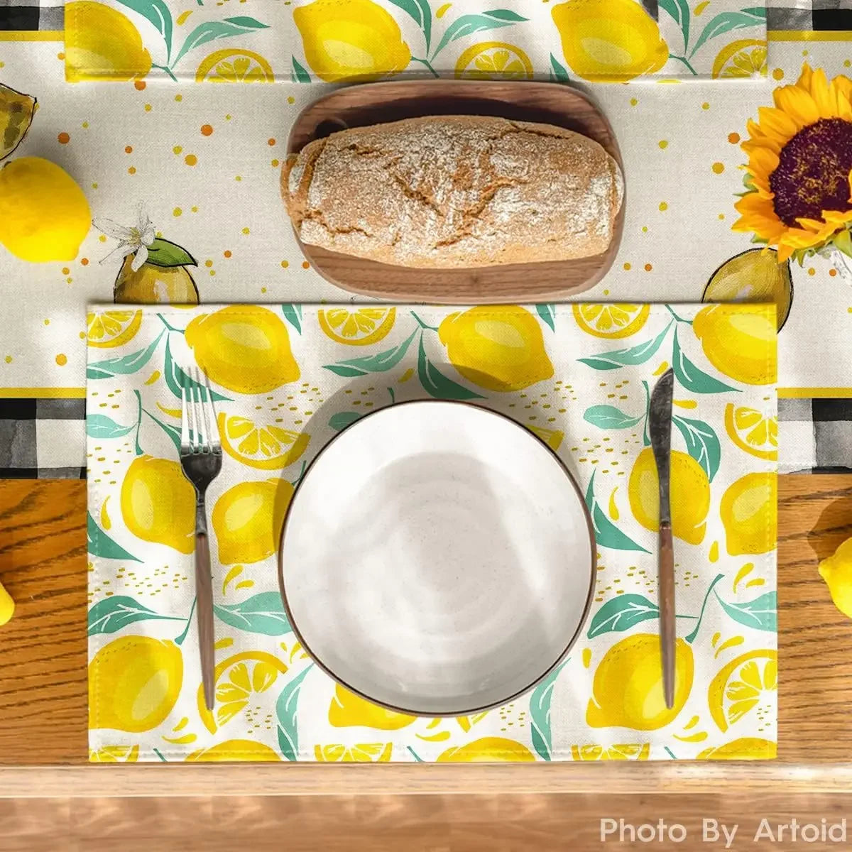 Lemon Summer Placemats 12 X 18 Inch