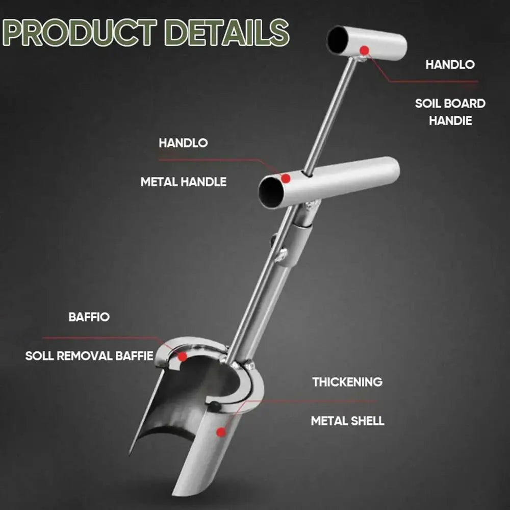 Plant Bulb Planter Tool Plant And Fruit Tree Seedling Transplanter Carbon Steel Seed Planting Tool Soil Sampler Lawn Aerator 