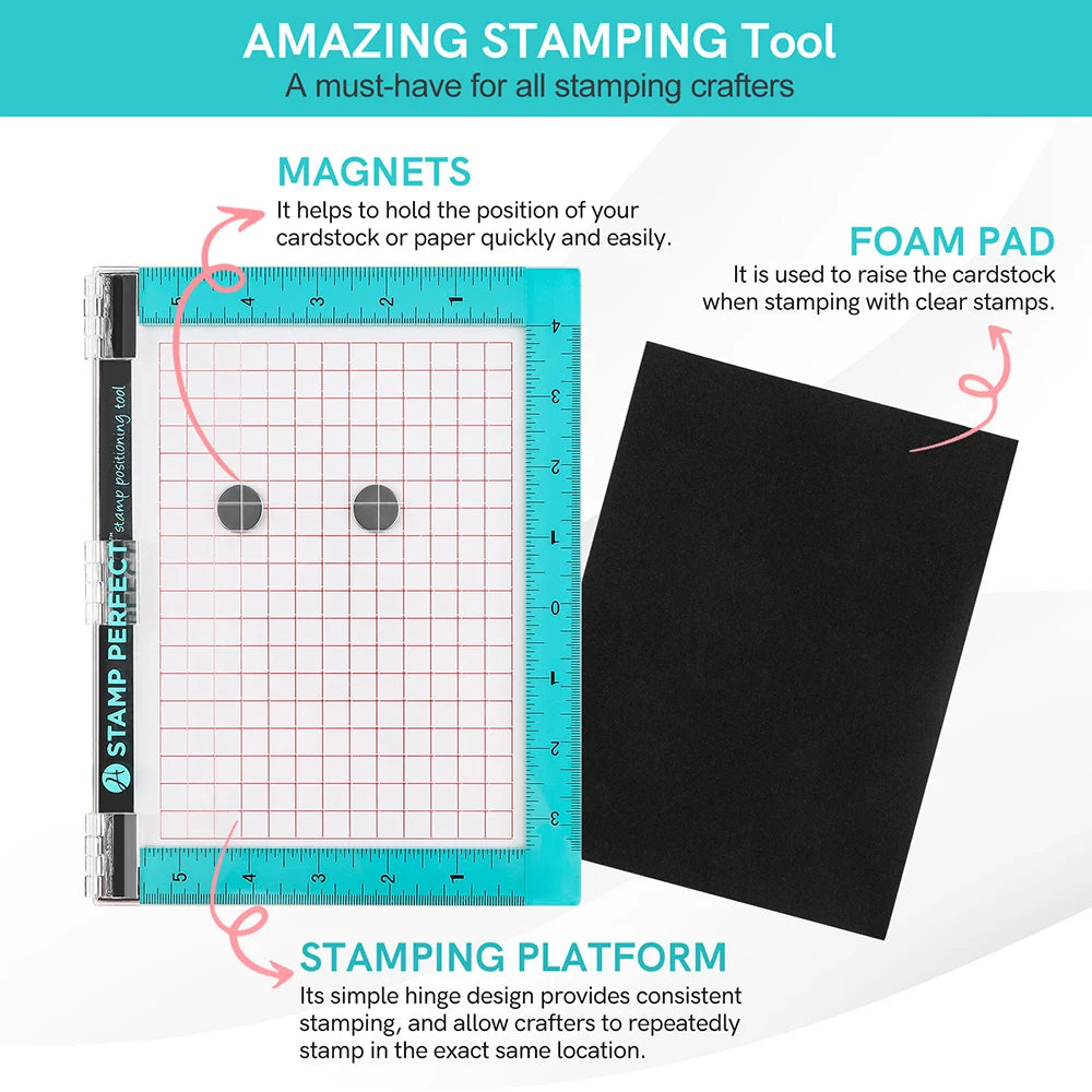 Stamp Positioning Tool Stamp Positioner  For DIY Scrapbooking Album Card Making