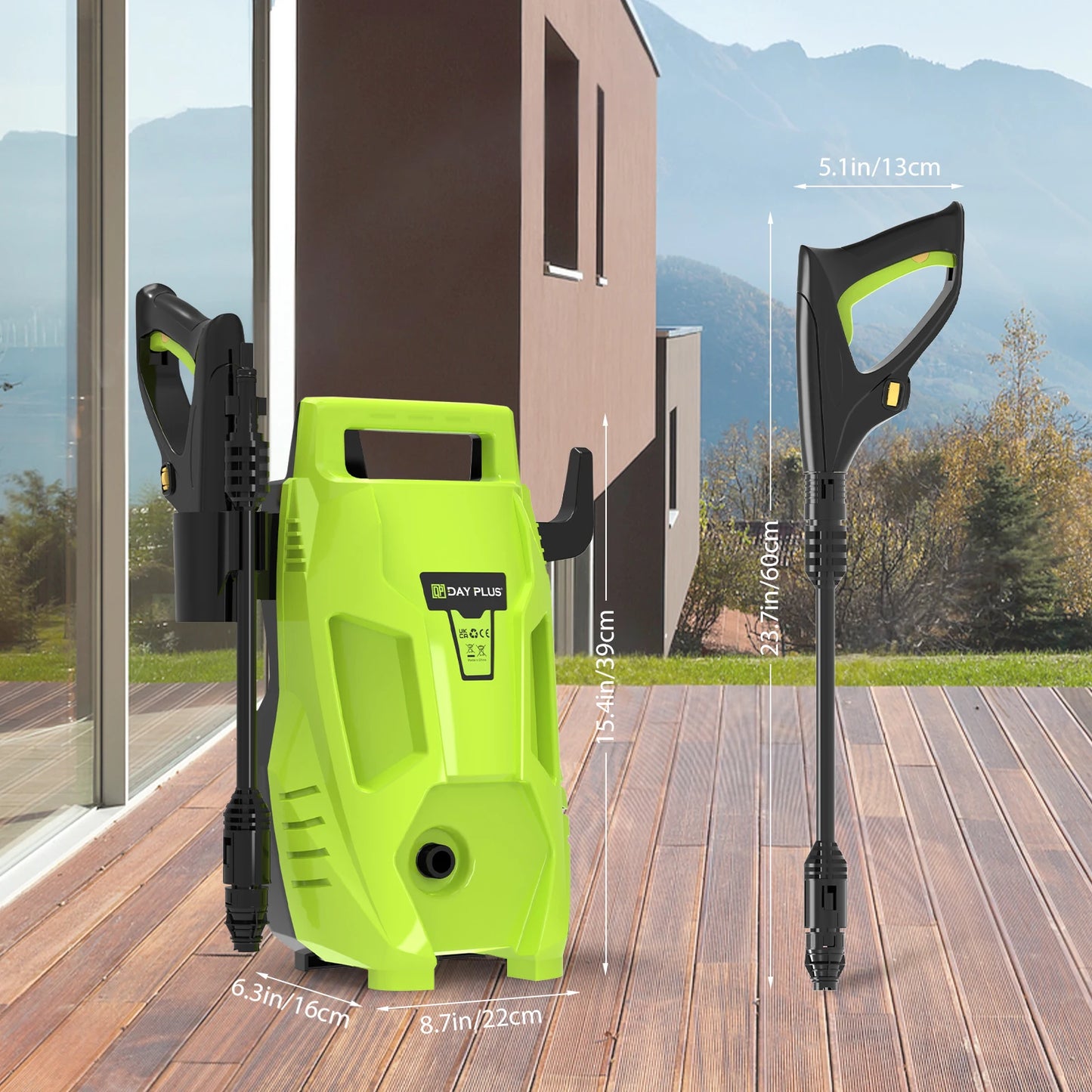 Home & Garden High Pressure Washer, Powerful Jet Nozzle, Portable Electric Jet Washer for Patio ,Car, Driveway ,Fences, Yard
