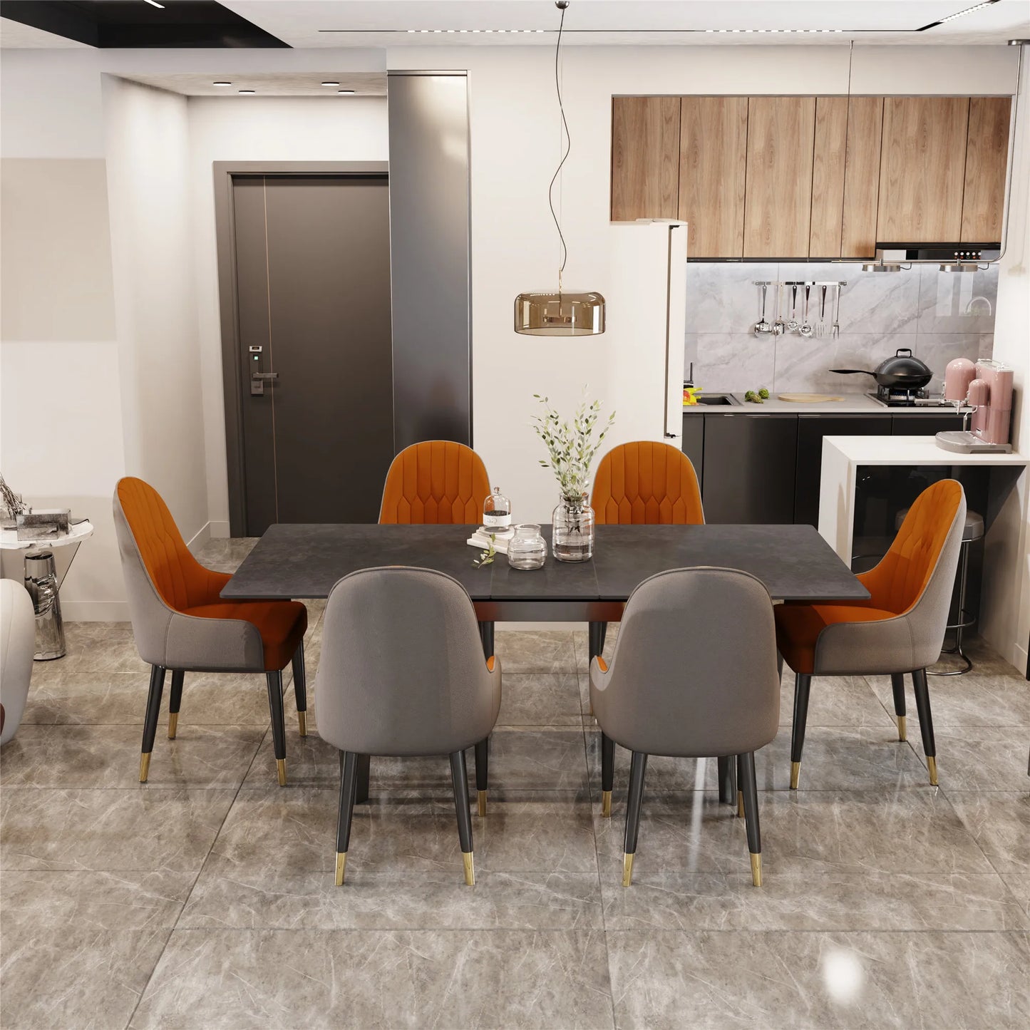 160cm 6-8 People Modern Dining Table Rectangular