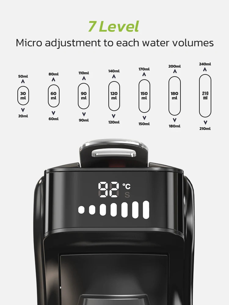 6in1 Capsule Coffee Machine Hot/Cold Multiple Espresso  Cappuccino Coffee Maker