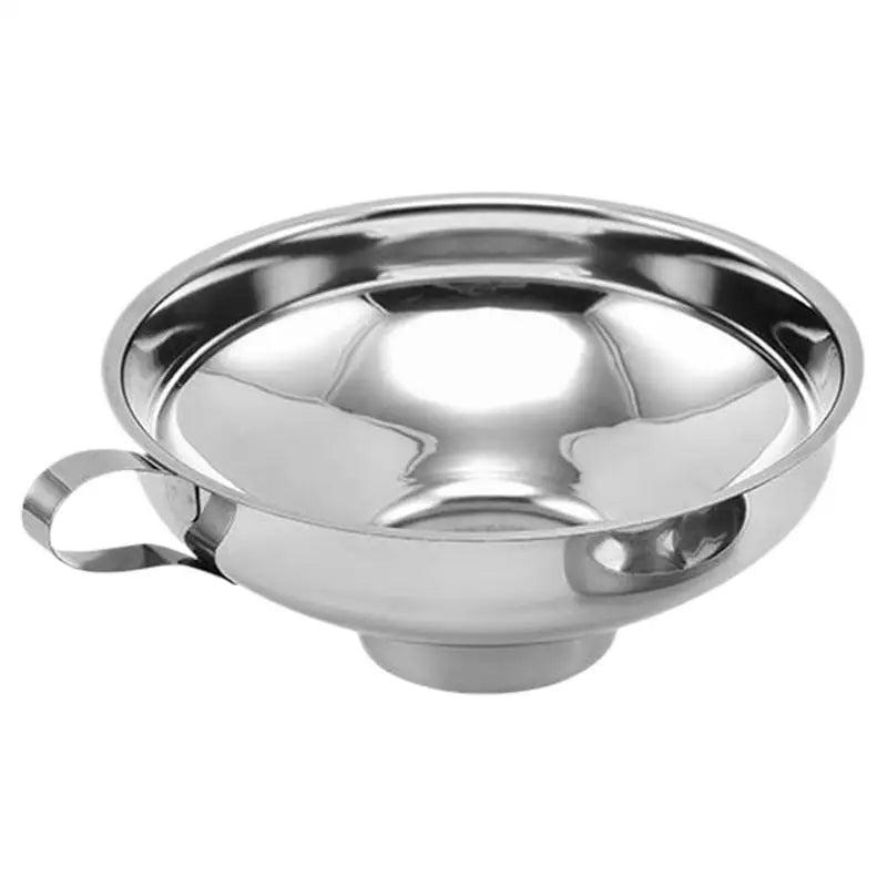 Wide Mouth Funnel Stainless Steel Canning Funnels For Filling Bottles Metal Funnels With Handle For Filling Bottles Funnel