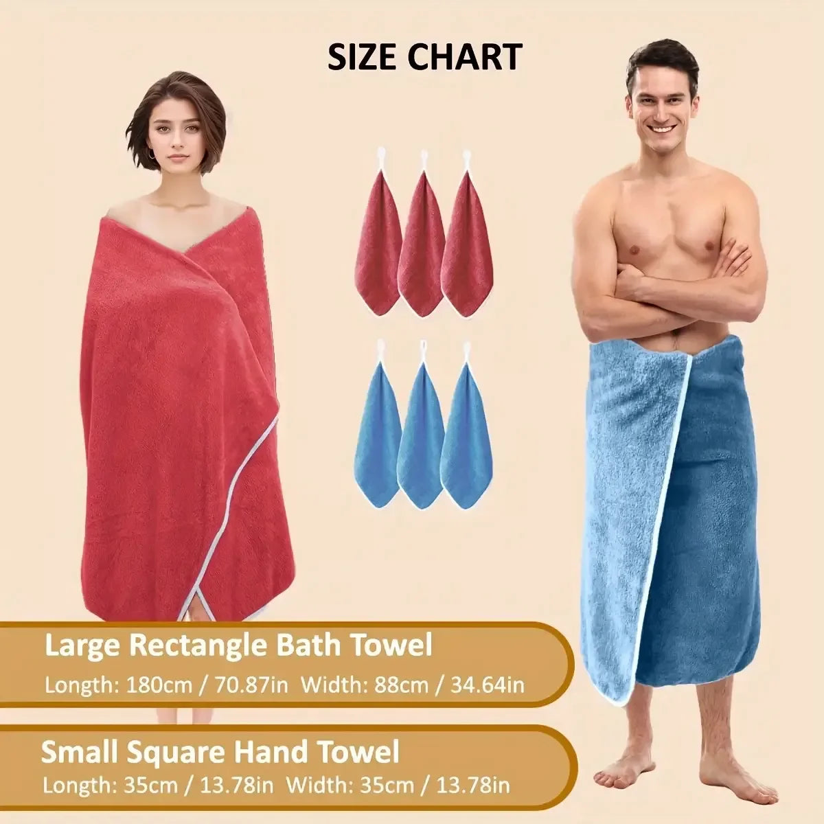 8PCS Luxury Bath Towel Set- Ultra Soft High Absorbency Microfiber Flannel Towels, Plush Towel Collection, Ultrasoft Fabric