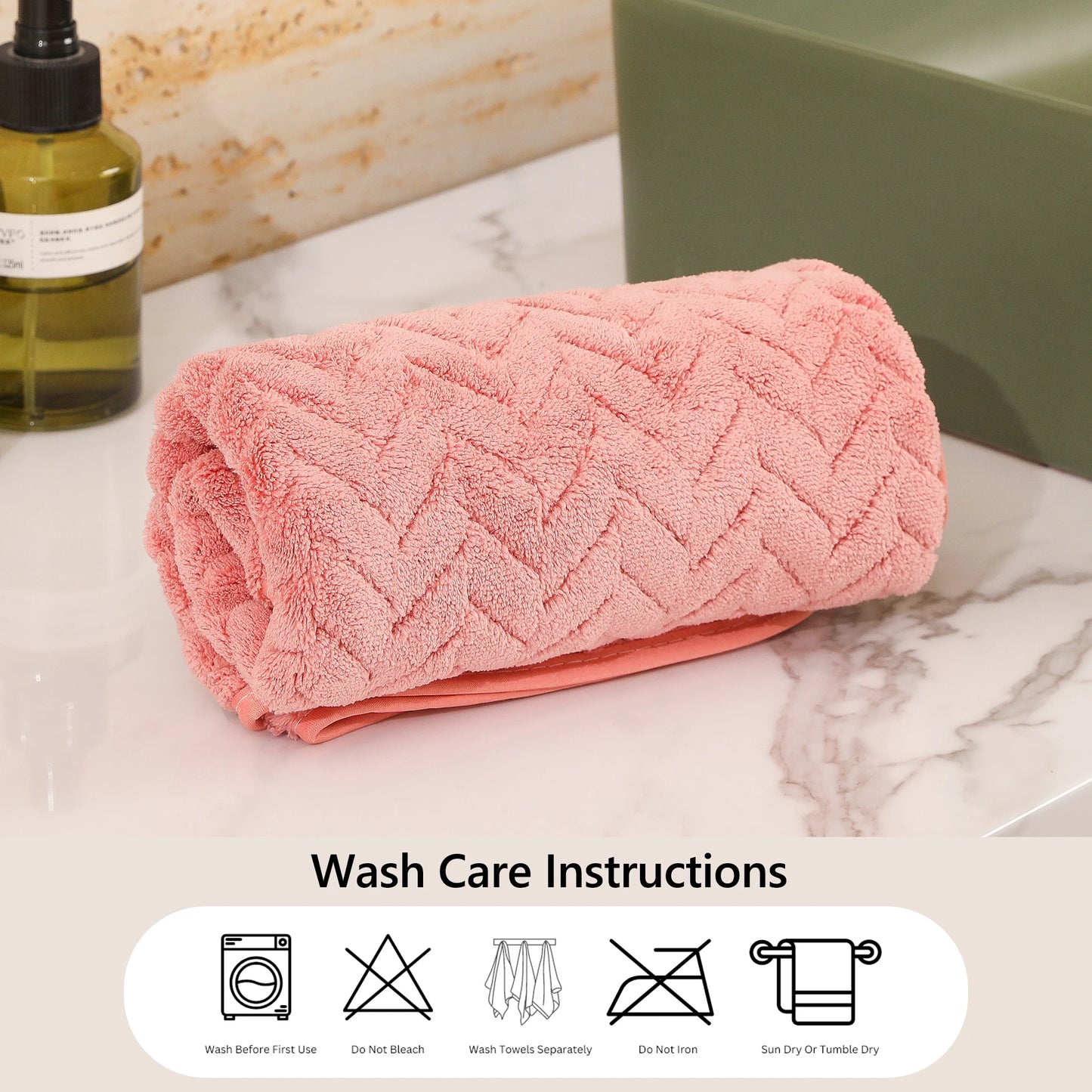 4 Pieces set Towel Set with Hook  Ultra Soft, Highly Absorbent for Bathroom, Kitchen, Yard, and Car ,Excellent hand towel