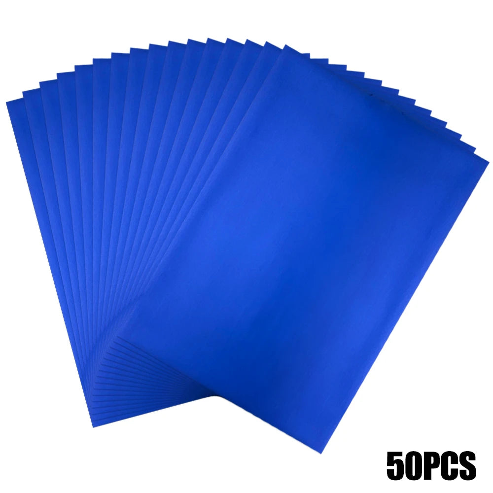 50pcs/pack 20x29cm Toner Hot Stamping Foil Paper A4 Toner Reactive Foil Foil By Laser Printer and Laminator For DIY Crafts Paper