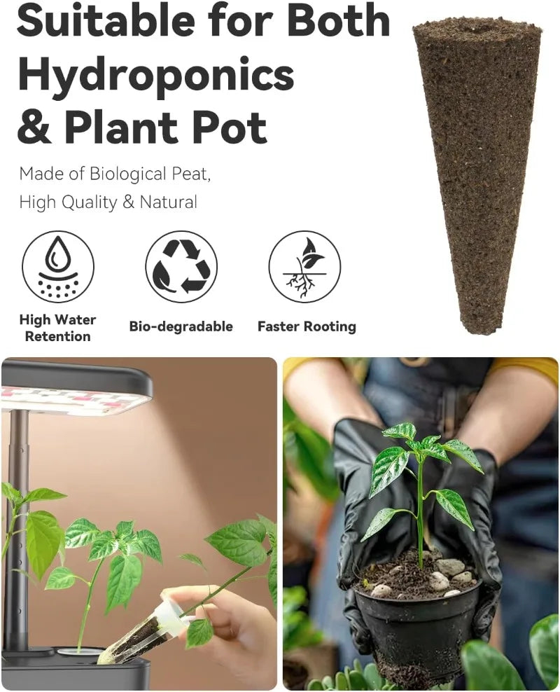 Hot Pepper Seed Pod Kit for Aerogarden, Ahopegarden (24 Pods) – Non-GMO Jalapeno Peppers and Cayenne Chili Peppers, 50+ Seeds pe