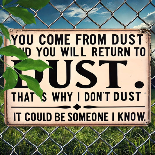 Iron Metal Plaque Durable  Engraved Wall Decoration Vintage Poster  8x12 Inches