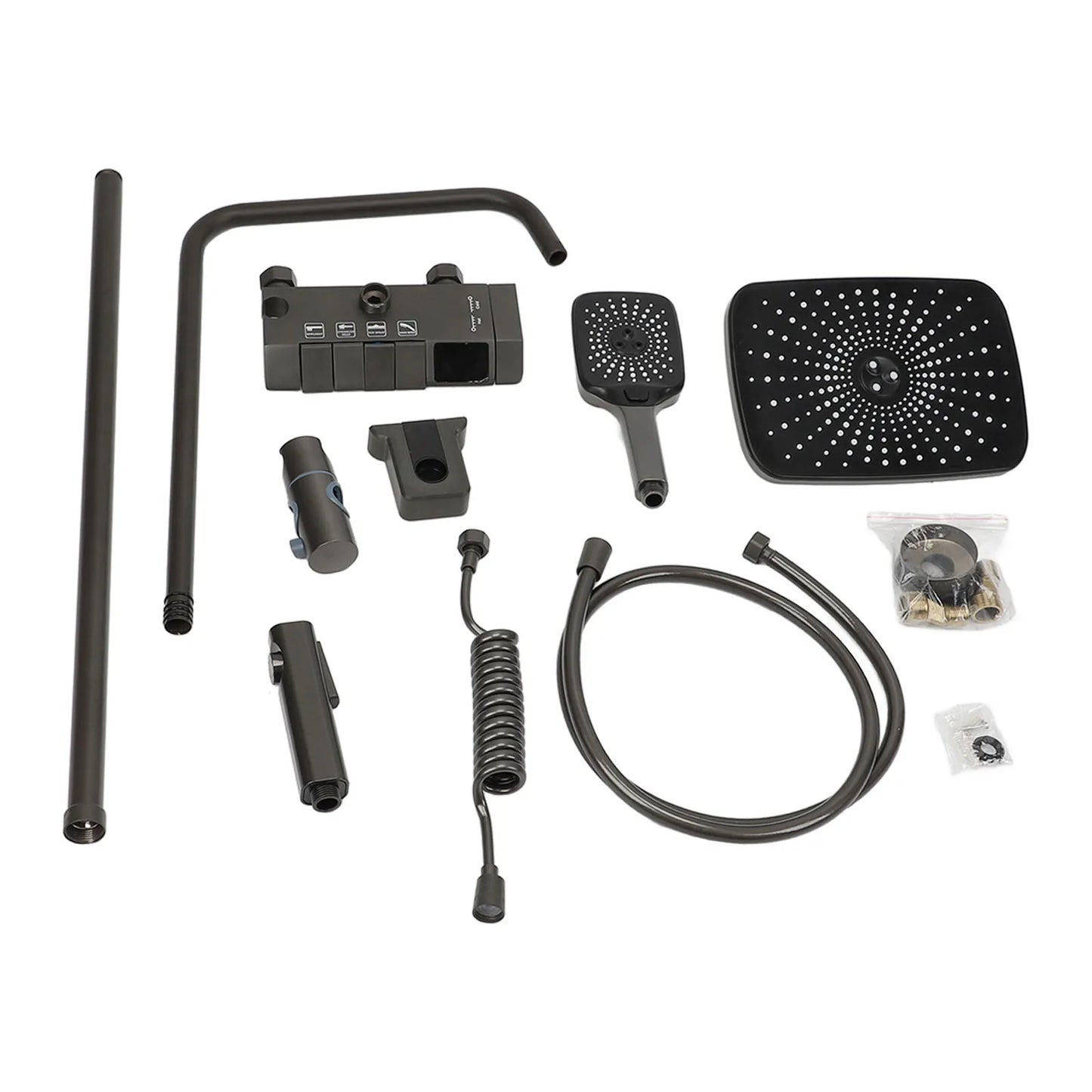 Bathroom Shower  Set Easy To Install Easy To Adjust NPT 1/2 3 Mode Push Button Rainfall Handheld Shower Combo for Bathroom