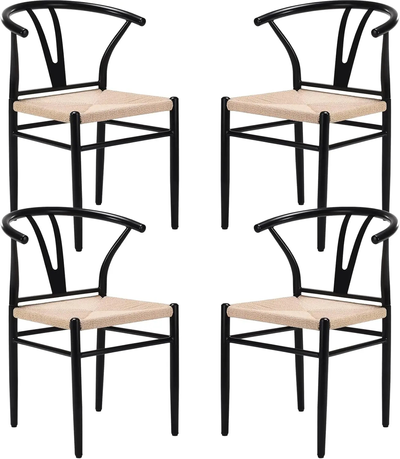 Mid Century Modern Metal Wishbone Dining Room Chairs Set of 2 4 for Your Kitchen