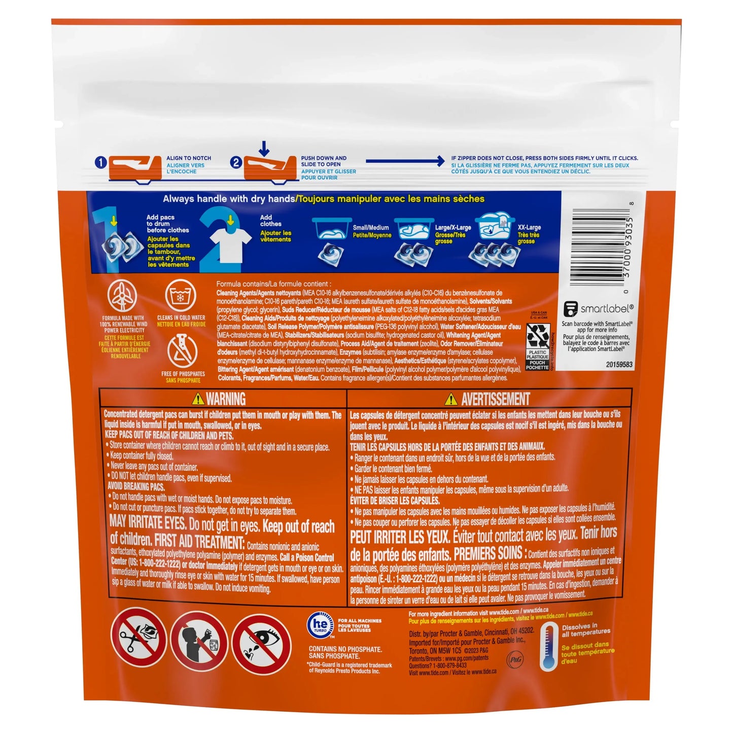 16-Count PODS Liquid Laundry Detergent Pacs, Original Scent, Pre-Measured Pacs for Convenient & Effective Cleaning